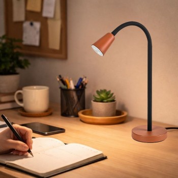 Lampa de birou Aldo negru Rabalux 74095, 1xGU10