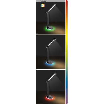 Lampa de birou LED Jacey negru Rabalux 74226, 6W