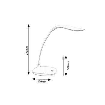 Lampa de birou LED Bedi roz Rabalux 74236, 2W