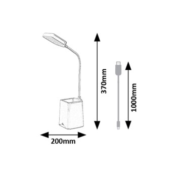 Lampa de birou LED Arvid roz Rabalux 74245, 6W
