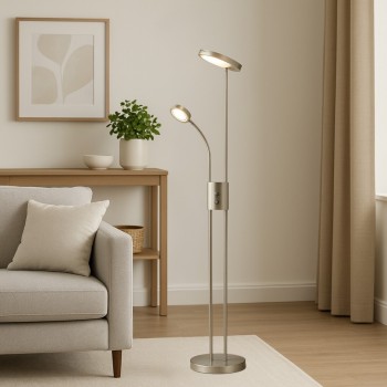 Lampadar LED Ophus crom satin Rabalux 3239, 23W