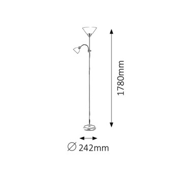 Lampadar Action alb Rabalux 4061, 1xE27