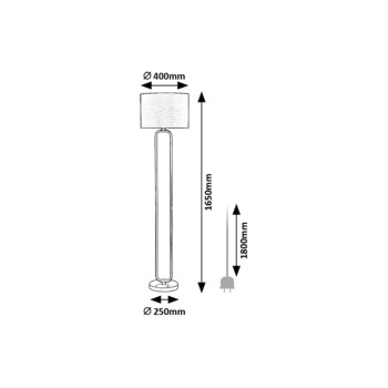 Lampadar Domiro auriu Rabalux 74043, 1xE27