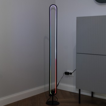 Lampadar LED Barto negru mat Rabalux 74051, 19W