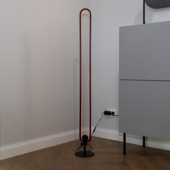 Lampadar LED Barto negru mat Rabalux 74051, 19W