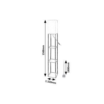 Lampadar Bronn negru Rabalux 74191, 1xE27