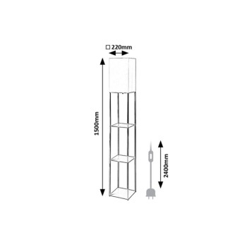 Lampadar Bronn gri-bej Rabalux 74192, 1xE27
