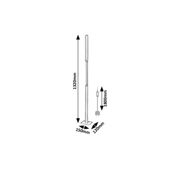 Lampadar LED Sindri negru Rabalux 74195, 33W