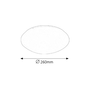 Plafoniera baie LED Lucas alb Rabalux 3437, 12W