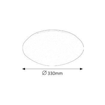 Plafoniera baie LED Lucas alb Rabalux 3438, 18W