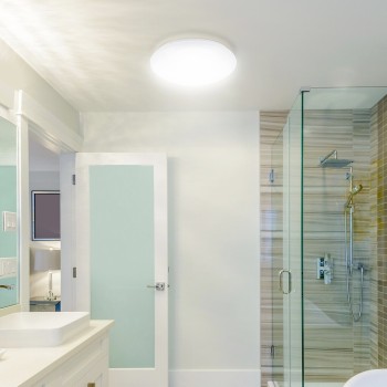 Plafoniera baie LED Lucas alb Rabalux 3438, 18W