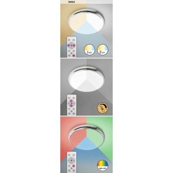 Plafoniera baie LED Balthasar crom Rabalux 3464, 18W