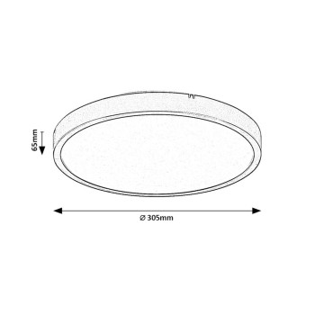 Plafoniera baie LED Alenzo alb Rabalux 71426, 18W