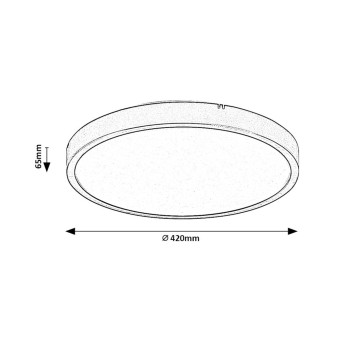 Plafoniera baie LED Alenzo alb Rabalux 71431, 36W, 3000K