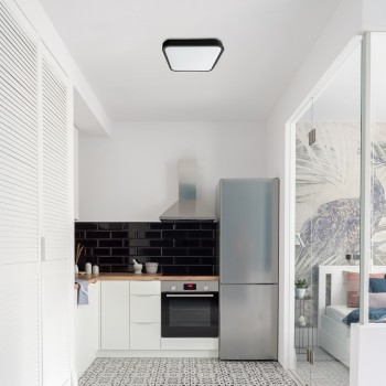 Plafoniera baie LED Alenzo negru Rabalux 71432, 24W