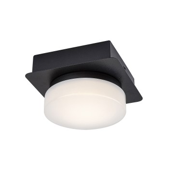 Plafoniera baie LED Attichus negru mat Rabalux 75001, 5W
