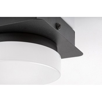 Plafoniera baie LED Attichus negru mat Rabalux 75001, 5W