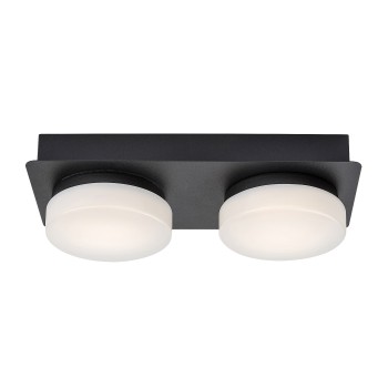 Plafoniera baie LED Attichus negru mat Rabalux 75002, 11W