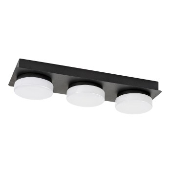Plafoniera baie LED Attichus negru mat Rabalux 75003, 18W