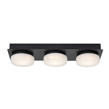 Plafoniera baie LED Attichus negru mat Rabalux 75003, 18W