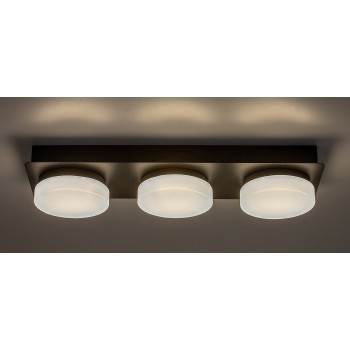 Plafoniera baie LED Attichus negru mat Rabalux 75003, 18W
