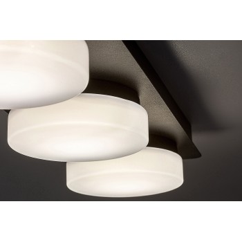 Plafoniera baie LED Attichus negru mat Rabalux 75003, 18W
