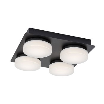 Plafoniera baie LED Attichus negru mat Rabalux 75004, 21W