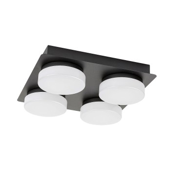 Plafoniera baie LED Attichus negru mat Rabalux 75004, 21W