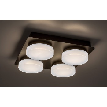 Plafoniera baie LED Attichus negru mat Rabalux 75004, 21W