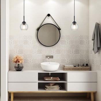 Plafoniera baie Tirina negru mat Rabalux 75006, 1xE27