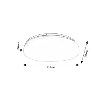 Plafoniera baie LED Caliope auriu Rabalux 75053, 24W