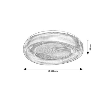 Plafoniera baie LED Dolcino alb Rabalux 75059, 24W
