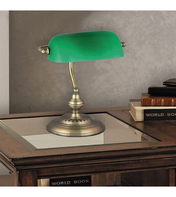 Lampa de birou Bank 4038 Rabalux, E27 60W, bronz-verde
