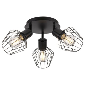 Plafoniera Belano negru Rabalux 3536, 3xE27