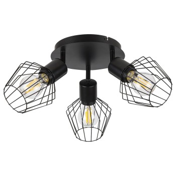 Plafoniera Belano negru Rabalux 3536, 3xE27