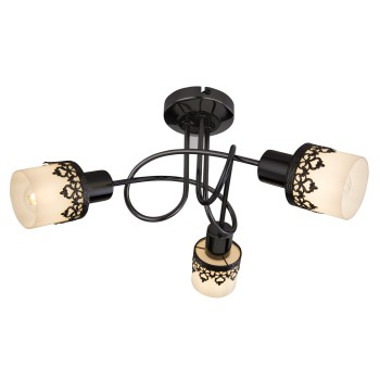 Plafoniera Lacey negru Rabalux 5343, 3xE14