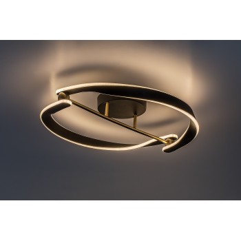 Plafoniera LED Adalind negru/ auriu Rabalux 71149, 40W
