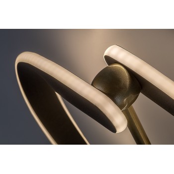 Plafoniera LED Adalind negru/ auriu Rabalux 71149, 40W