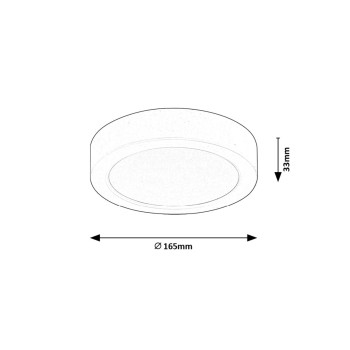 Plafoniera LED Shaun2 alb Rabalux 71193, 15W, 4000K