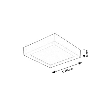 Plafoniera LED Shaun2 alb Rabalux 71196, 15W, 4000K