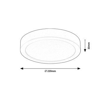 Plafoniera LED Shaun2 negru Rabalux 71212, 24W, 3000K