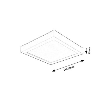 Plafoniera LED Shaun2 negru Rabalux 71215, 24W, 3000K