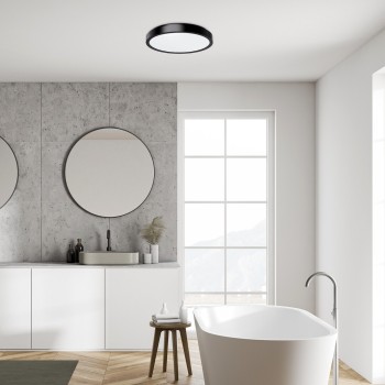 Plafoniera baie LED Samira negru Rabalux 71254, 48W