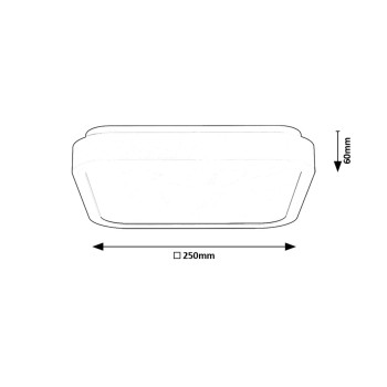 Plafoniera baie LED Samira alb Rabalux 71260, 18W