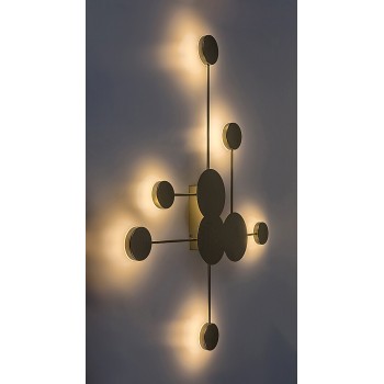 Plafoniera LED Amadeo auriu sampanie Rabalux 71276, 21W