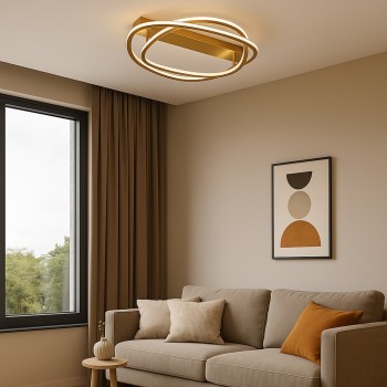 Plafoniera LED Kallira auriu Rabalux 71280, 72W
