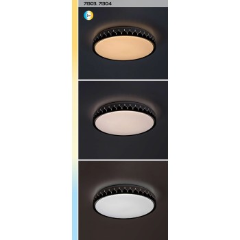 Plafoniera LED Malin negru/ gri Rabalux 71303, 24W