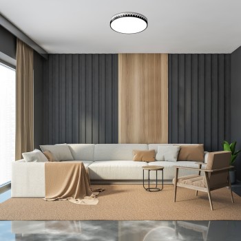 Plafoniera LED Malin negru/ gri Rabalux 71304, 48W