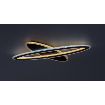 Plafoniera LED Taneli2 negru/ auriu Rabalux 71313, 70W