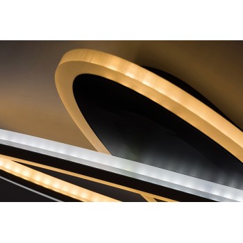 Plafoniera LED Taneli2 negru/ auriu Rabalux 71313, 70W